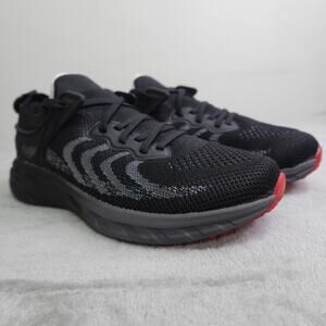 New Athletic Works Toddler Kids Knit Cage Black Sneakers/Shoes Size 5 Youth/BB